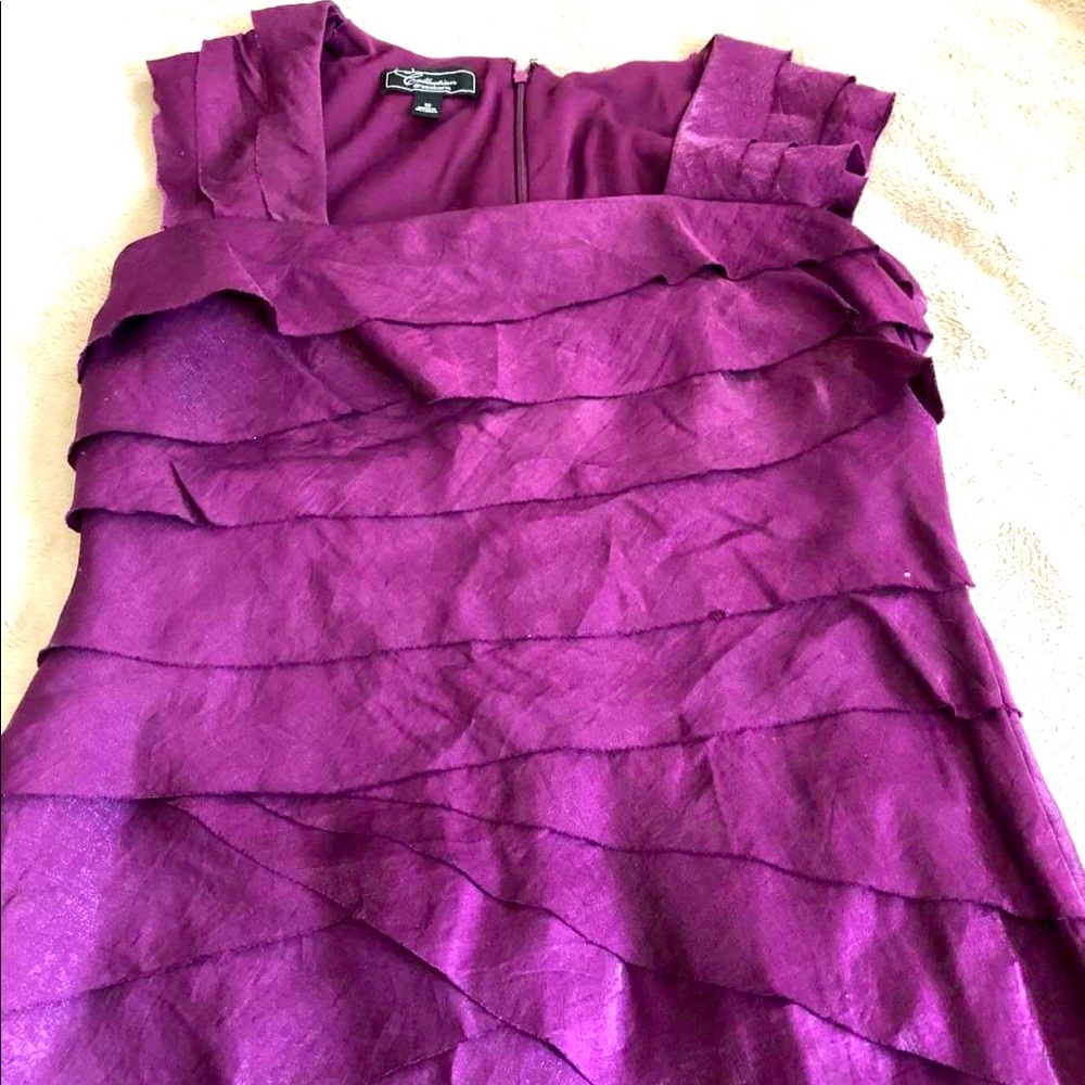 Purple knee length dress women’s size 12
